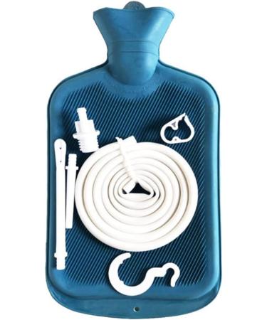 6PC Inlet Bag Kit - Rubber Inauf Reiniger 2L Hot Water Bottle 4.9ft Hose Controlled Flow Valve Syringe Tube Hook & 2L Blue Rubber Patches - International Shipping Available - Buy Online on GoSupps.com