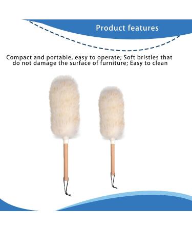 Wool Dusters Cleaner with Grip Gentle On Furniture Effective On for Homemakers Office Worker Student Silver - Buy Online on GoSupps.com