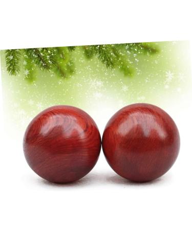 Buy TOVINANNA 2-Piece Hand Massage Roller - Rosewood Handball 6cm x 6cm Red | International Shipping Available - Buy Online on GoSupps.com