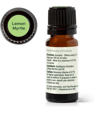 Plant Therapy Lemon Myrtle Essential Oil 10 mL (1/3 oz) 100% Pure Undiluted Aromatherapy for Immune Support Deodorizing and Mood Boosting - Buy Online on GoSupps.com