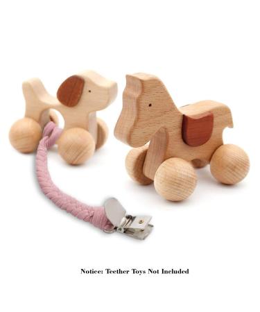 Handmade Braided Rope Pacifier Clip Holder 4 Pack - Boy and Girl Universal Design (White) - Buy Online on GoSupps.com