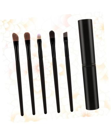 BIUDECO 5pcs Eyeshadow Brush Kit Blackriflecoffee Cosmetic Tools Eyeshadow Brush with Case - Buy Online on GoSupps.com