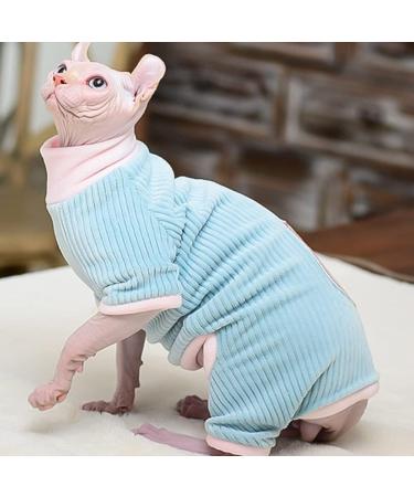 Rayminsino Sphinx Litter Clothing for Pets - Highly Elastic Four-Legged Kitten Apparel in SS Blue | Ideal for Hairless Cats | International Shipping - Buy Online on GoSupps.com