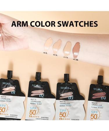 Liquid Foundation with Full Coverage Matte Finish Long Lasting and Waterproof (04 10ml Travel Size) 10 ml (Pack of 1) 04 - Buy Online on GoSupps.com