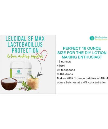 Leucidal Liquid SF Max - Natural Preservative for Cosmetics | 16 oz | Leucidal SF Complete Natural Alternative for Skin Care - Buy Online on GoSupps.com