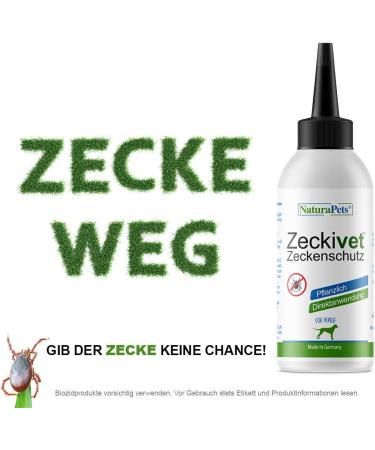 NATURAPETS Zeckivet - Chemical-Free Tick Protection for Dogs & Cats | Spot-On Solution Against Ticks Mites & Fleas (40ml) - Buy Online on GoSupps.com