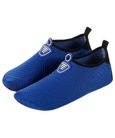AUXDIQ Swimming Shoes Women Men Bathing Shoes Aqua Shoes Surf Shoes Water Shoes Beach Shoes Barefoot Quick Drying 41/42 EU Blue