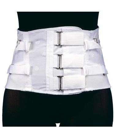 Lumbosacral Support Spinal Disc Rehab Brace 2-Pull Side Hook-and-Loop Fastener Medium Short Length 38 inch Hip
