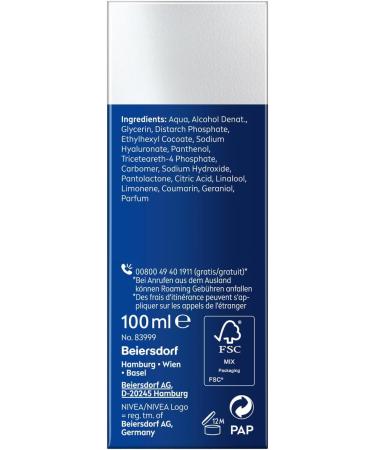 Nivea Men Anti-Age Hyaluron After Shave Balm - 24H Moisture Soothing Facial Care for Men | Refreshing Shave Balm (100ml) - International Shipping Available - Buy Online on GoSupps.com