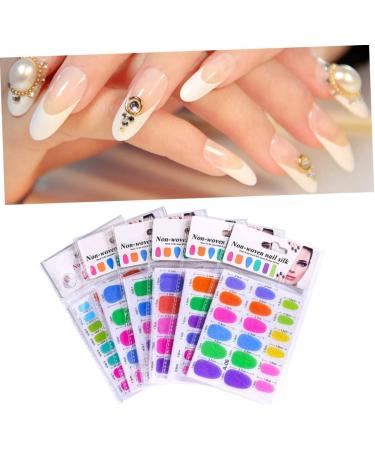 Healeved 1 Set Nail Extension Pegatinas Para U as Nail Silk Extension Nail Art Forms Non-woven Nail Silk Nail Soak off Bowl Nail Stickers Strips Fake Hair Edges Nail Kits Extend Nail Polish - Buy Online on GoSupps.com