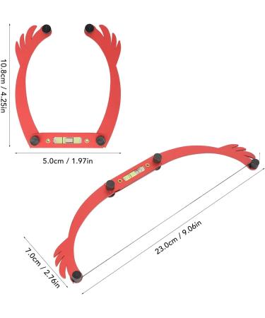 Eyebrow Mapping Tool Simple Adjustable Eyebrow Ruler Set Foldable for Salon (Red) - Buy Online on GoSupps.com