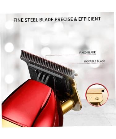 Hair Clippers USB Rechargeable Electric Beard Trimmer Barbers Hair Grooming Kit Red Metal Beard Trimmer - Buy Online on GoSupps.com