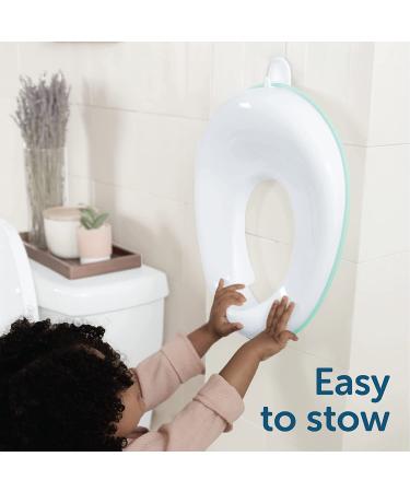 Potty Training Seat for Boys and Girls | Fits Round & Oval Toilets | Non-Slip with Splash Guard | Free Storage Hook Included - Jool Baby Aqua - Buy Online on GoSupps.com