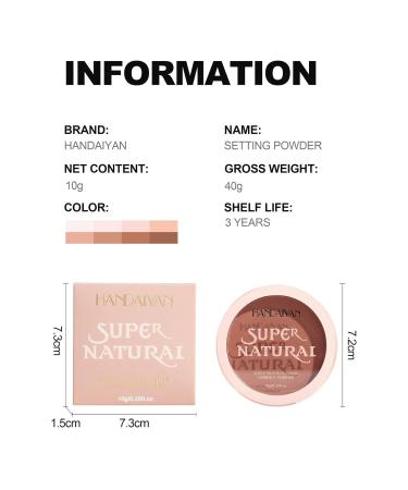Pressed Face Powder Makeup | Mineral Foundation & Setting Powder #03 O3 - Shop Internationally - Buy Online on GoSupps.com