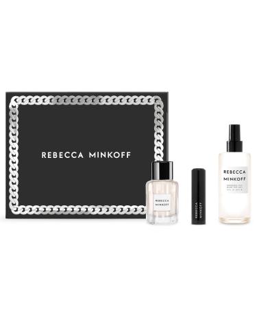 Rebecca Minkoff Amber Floral Scents - Perfumes for Women - Opens with Notes of Cardamom and Bergamot - 8.4oz Fragrance Mist 3.4oz and 14ml EDP Spray - 3 pc Gift Set
