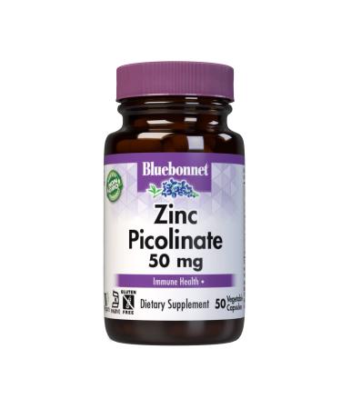 Bluebonnet Nutrition Zinc Picolinate 50 mg 50 Vegetable Capsules