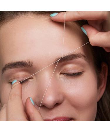 2 Pieces Eyebrow String for Microblading - Pre-colored Brow Mapping Thread | Eyebrow Ruler Accessories (White) - Fast International Shipping - Buy Online on GoSupps.com