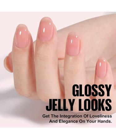 TOMICCA Nude Pink Gel Nail Polish - Long-Lasting Translucent Peach-Pink Color - Buy Online on GoSupps.com