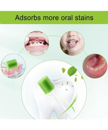 Buy Sterile Oral Sponges - 50 PCs Green Dental Swabs for Ultimate Oral Hygiene - Buy Online on GoSupps.com