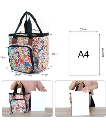 SumDirect Yarn Bag - Knitting Organizer Tote for Yarn, Needles, Hooks & Accessories (Forest) - Buy Online on GoSupps.com