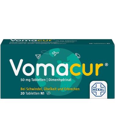 Buy Vomacur Tablets - 20 Hour Relief for Nausea &amp; Vomiting | International Shipping Available - Buy Online on GoSupps.com