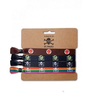 FC St. Pauli - Skull Bracelet Set of 4