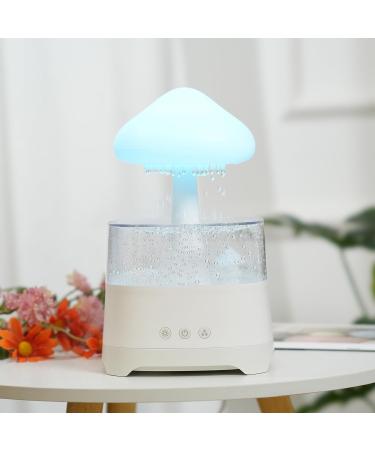 Kavolet Rain Cloud Humidifier with Remote Control - White Noise Aroma Diffuser | 3 Level Adjustable Night Light & 7 Color Changing Lights | Ideal for Bedroom and Office (White) - Buy Online on GoSupps.com
