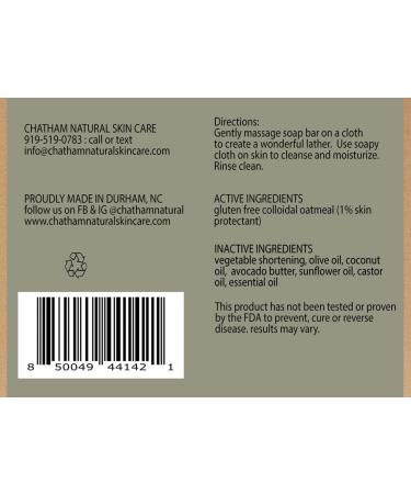 Lemongrass Oatmeal Soap Bar 5oz | 100% Natural Moisturizing for Dry Skin | Shea Butter Free Essential Oils - Buy Online on GoSupps.com