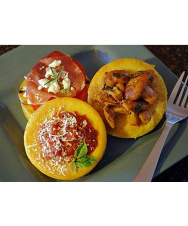 San Gennaro Gluten-Free Polenta Basil & Garlic 18 oz Pack of 6 | Vegan, Kosher, Pre-Cooked | Fat-Free, Cholesterol-Free, Preservative-Free | Includes Recipes Booklet Bundle - Buy Online on GoSupps.com
