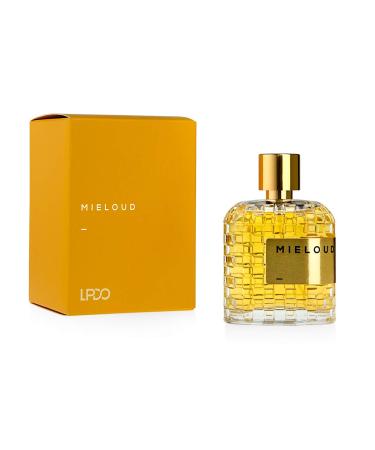 Mieloud EDP Unisex 100ml Perfume - Captivating Top Notes of Honey & Oud - Appealing Heart of Ceylon Cinnamon and Sweet Vanilla - Irresistible Base of Amber & Leather - Made in Italy 3.4 Fl Oz (Pack of 1) Mieloud
