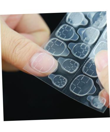  Mipcase Mipcase 20 Sheets of Adhesive Nail Stickers Double Sided False Tips Dongles Glue Tabs Nail Tips Gel Dongles Unique Invisible Plastic Double Sided Adhesive Tape - Buy Online on GoSupps.com