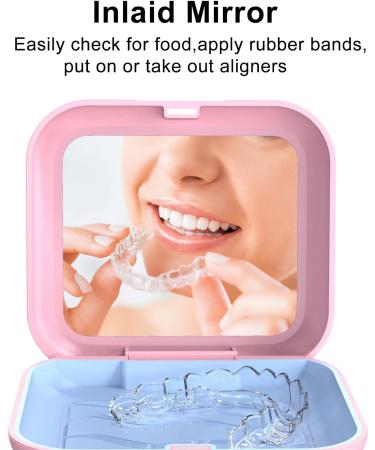 BVN Pink Denture Box | Travel-Friendly Container for Braces & Dentures | Durable & Stylish - Buy Online on GoSupps.com