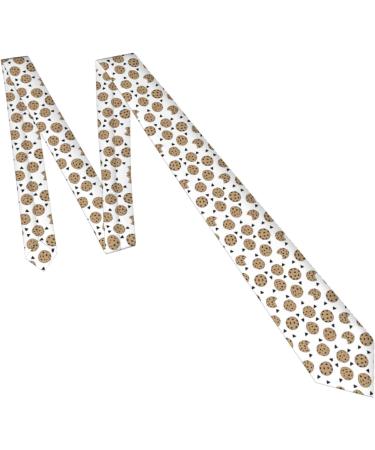 LamaMe Cookies Food Chocolate Chip Biscuits Anti-Floating Buckle Design Tie For Daily Work Wedding Banquet Dress With Holiday Birthday Gift - Buy Online on GoSupps.com