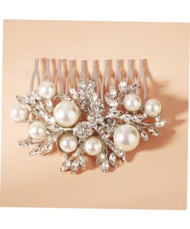 NUSITOU Bridal Comb Bridal Hair Comb Bridesmaid Hair Comb Rhinestone Hair Comb Bride Pearls Hair Comb Wedding Hair Comb Wedding Hair Accessory Bride Hair Comb - Buy Online on GoSupps.com
