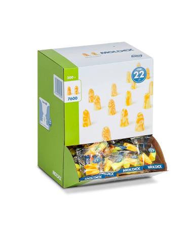 Moldex MelLows Disposable Earplugs - SNR 22dB 200 Pairs 1 Piece - International Shipping Available - Buy Online on GoSupps.com