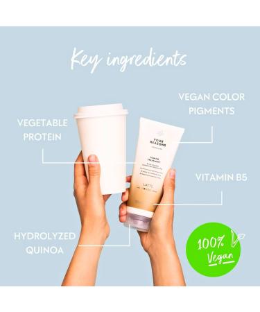 Four Reasons Hair Tinting Conditioner - Latte | Semi-Permanent Brown Color | Natural & Gentle Tinting for Vibrant Hair - Buy Online on GoSupps.com