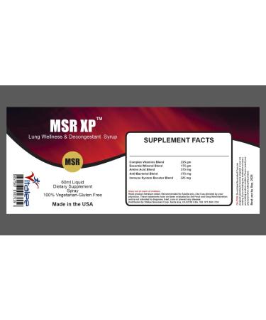 MSR XP Maximum Strength Decongestant Sore Throat Asthma Relief - 60ml Bottle - Buy Online on GoSupps.com