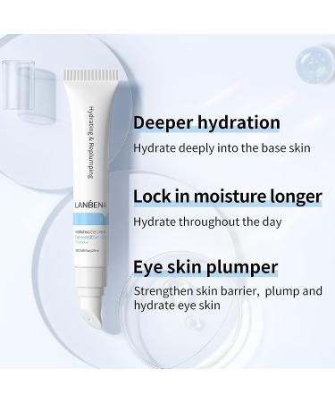 LANBENA 4D Hydrating Under Eye Serum with Hyaluronic Acid and Bionic Peptides for Fine Lines and Dark Circles - Moisturizing and Replumping Formula - Buy Online on GoSupps.com