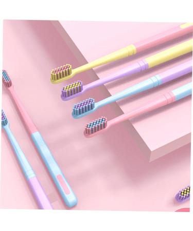 Minkissy 8pcs Ice Cream Toothbrush Set - Light Green Lampshades for Home & Travel | Perfect for Pregnant Women | Stylish Plastic Toothbrushes - Buy Online on GoSupps.com