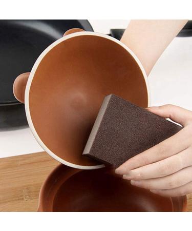 Cleaning Scourers Sponges 6pcs Portable Emery Sponge Brush Eraser Cleaner Pot Bottom Cleaning Brush Cleaning Pads Eraser - Buy Online on GoSupps.com