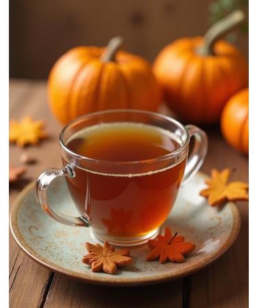Tea Rituals Pumpkin Spice Black Tea Blend - Organic Loose Leaf Tea - Autumn Halloween Chai - 100g Resealable Pouch (50+ Cups) - Pumpkin Flavored Hot Brew - Buy Online on GoSupps.com