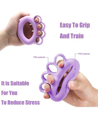 2 Pcs Hand Exercise Stress Balls for Adults - Finger Exerciser & Grip Ball for Arthritis, Elderly, Children - Relieve Stress and Improve Hand Strength - Buy Online on GoSupps.com