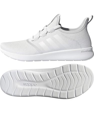 adidas Women's Cloudfoam Pure-2.0 Running Shoe 8 - White/Grey | Lightweight Comfort - Buy Online on GoSupps.com