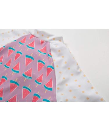 BONVERANO Baby Girls Long-Sleeve Swimsuit with UPF 50+ Sun Protection | 2-3 Years Suika - Buy Online on GoSupps.com