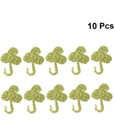 Operitacx 10pcs Socks Badge Sign Crocheted Shamrock Appliques Applique Patches Accessories Shoes and Hats - Buy Online on GoSupps.com
