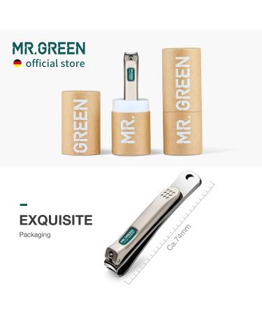 MR.GREEN Stainless Steel Nail Clippers with Curved Blades and Nail File - Medium Size - Buy Online on GoSupps.com