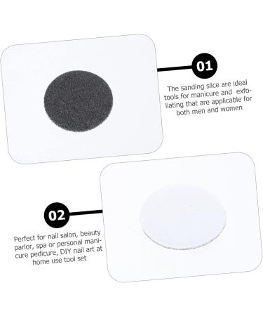 FRCOLOR 1 Grinder Frosted Sheet pedicure exfoliating sandpaper nail trimmer replacement pads drill bit replacement sandpaper discs round sanding discs suite Volcano Grinding replaceable 2.5x2.5cm Black - Buy Online on GoSupps.com