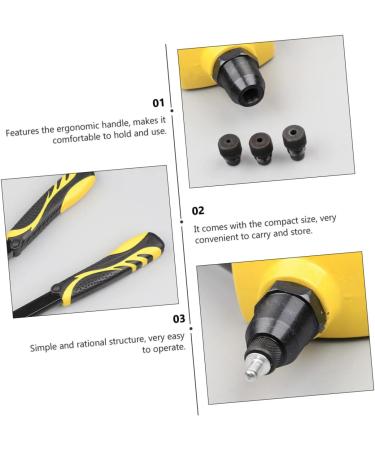 TEHAUX Heavy Duty Rivet Tool 1pc Rivet Manual Riveter Rivet Driver Tool Manual Rivet Tool Pop Rivet Riveting Pull Mother - Buy Online on GoSupps.com