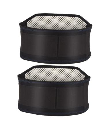 FRCOLOR 2 Pcs Waist Support Waistband Warm Back Brace. Warm Lumbar Brace Abdominal Belt Bellyband Self-heating Belt Back Support