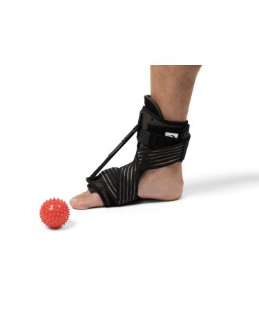 ROM Revival Plantar Fasciitis Foot Drop Brace - Achilles Tendonitis Pain Relief - Targeted Relief Night Splint for Men and Women - Adjustable Strap to Maximize Support
